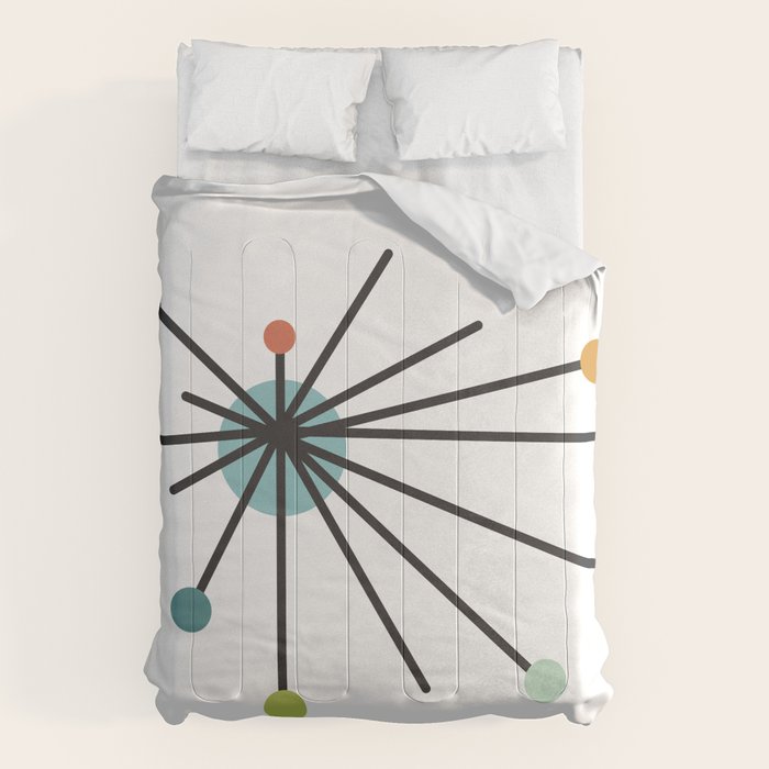 Vintage Atomic Age Mid Century Modern Comforter Gallery Image 6