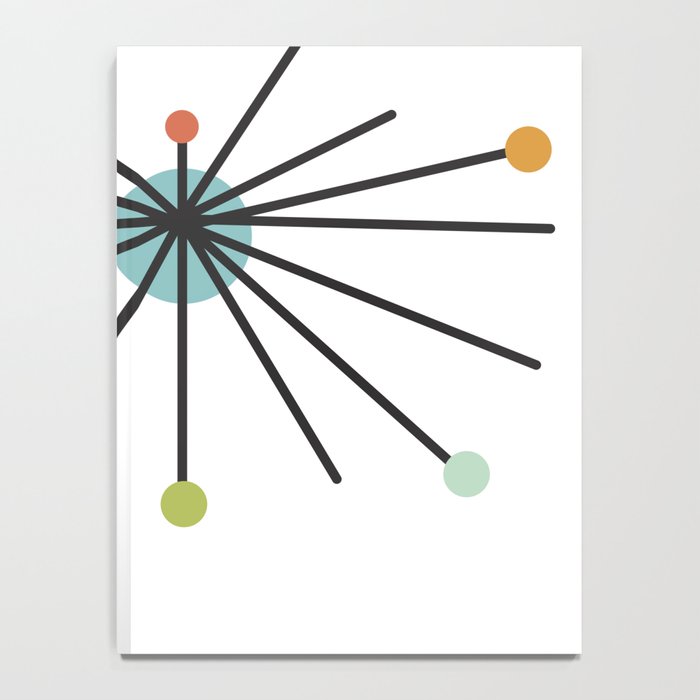 Vintage Atomic Age Mid Century Modern Notebook Gallery Image 4