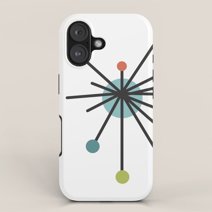 Vintage Atomic Age Mid Century Modern iPhone Case Gallery Image 1