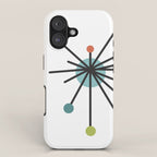 Vintage Atomic Age Mid Century Modern iPhone Case Gallery Image 1