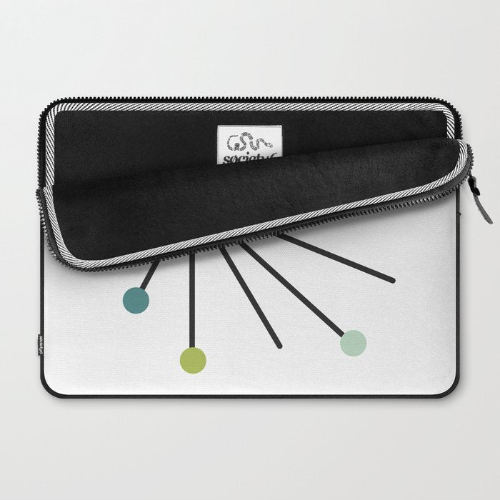 Vintage Atomic Age Mid Century Modern Laptop Sleeve Gallery Image 2