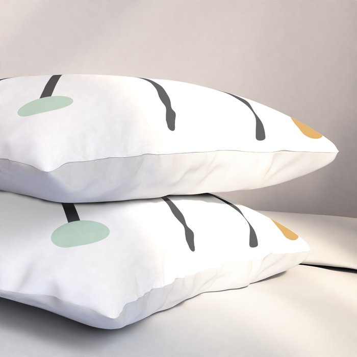 Vintage Atomic Age Mid Century Modern Pillow Sham Gallery Image 3