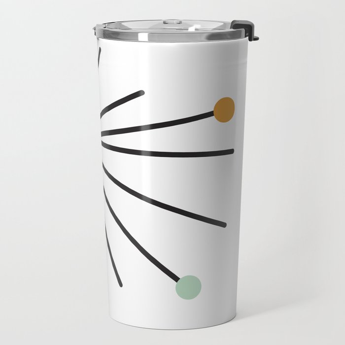 Vintage Atomic Age Mid Century Modern Travel Mug Gallery Image 2