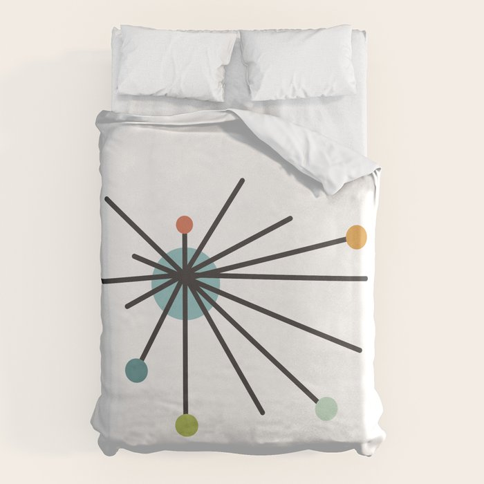 Vintage Atomic Age Mid Century Modern Duvet Cover Gallery Image 6