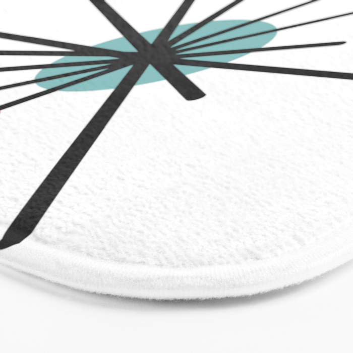 Vintage Atomic Age Mid Century Modern Bath Mat Gallery Image 3