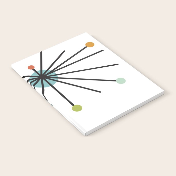 Vintage Atomic Age Mid Century Modern Notebook Gallery Image 2