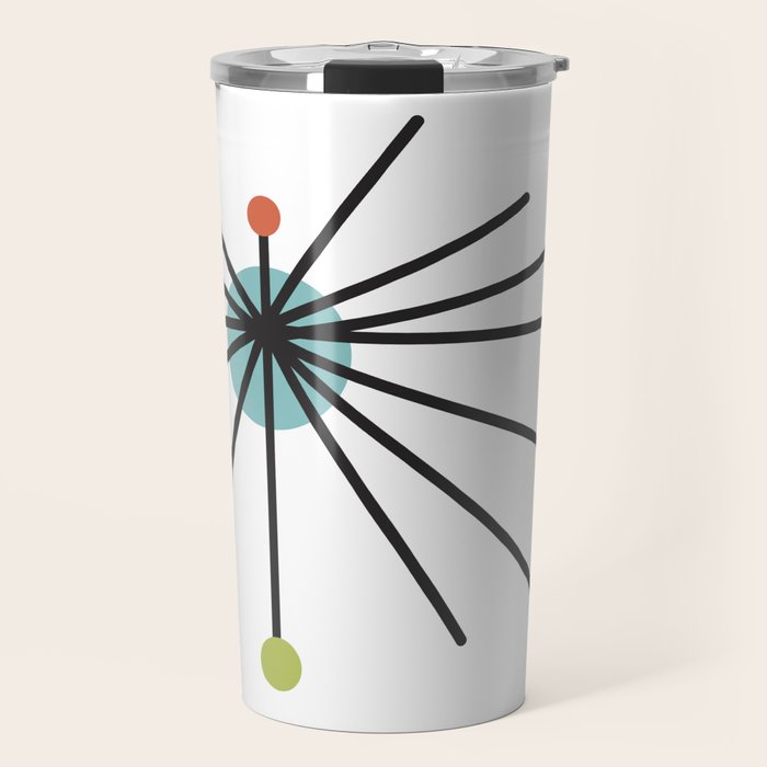 Vintage Atomic Age Mid Century Modern Travel Mug Gallery Image 1