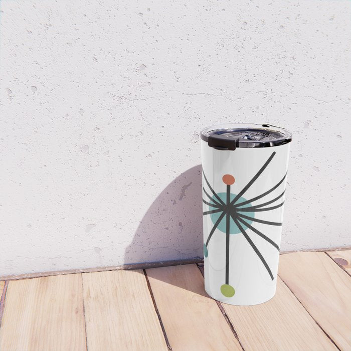 Vintage Atomic Age Mid Century Modern Travel Mug Gallery Image 4