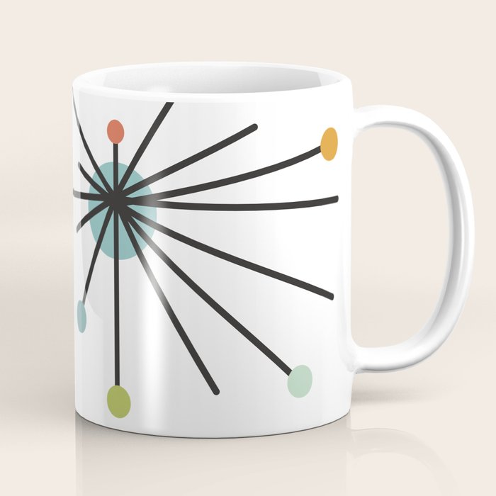 Vintage Atomic Age Mid Century Modern Coffee Mug Gallery Image 1