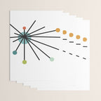 Vintage Atomic Age Mid Century Modern Wrapping Paper Gallery Image 3