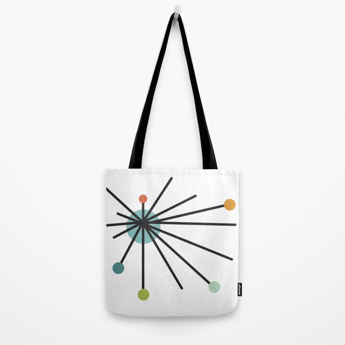 Vintage Atomic Age Mid Century Modern Tote Bag Gallery Image 2