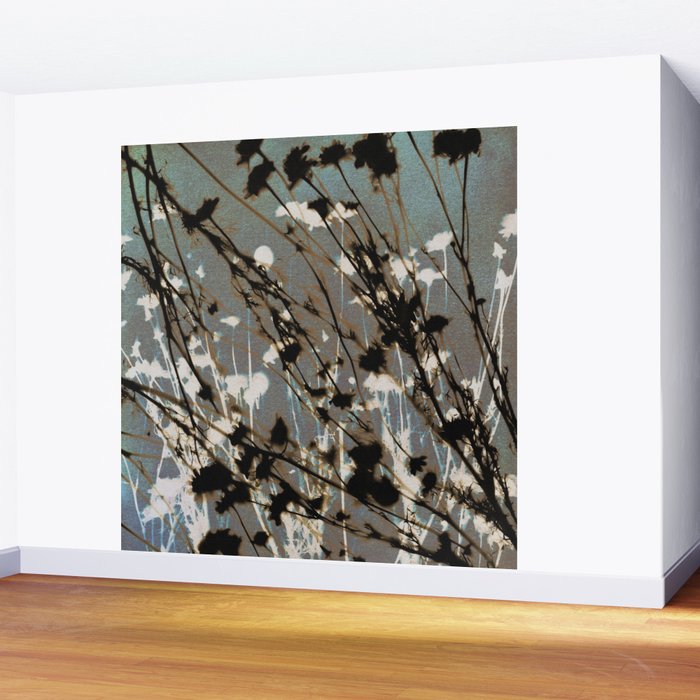 Magic in the Ordinary #12 / Cyan & Grey Wall Mural Gallery Image 2