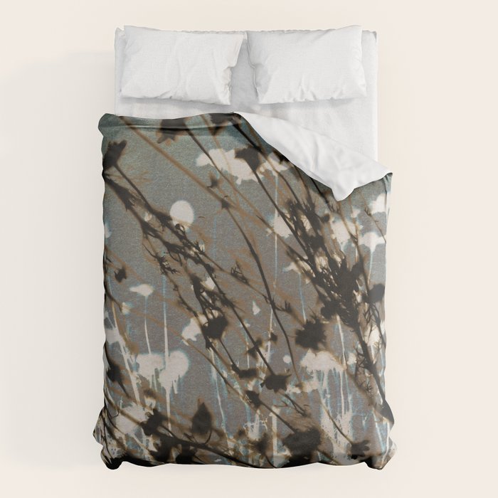Magic in the Ordinary #12 / Cyan & Grey Duvet Cover Gallery Image 1