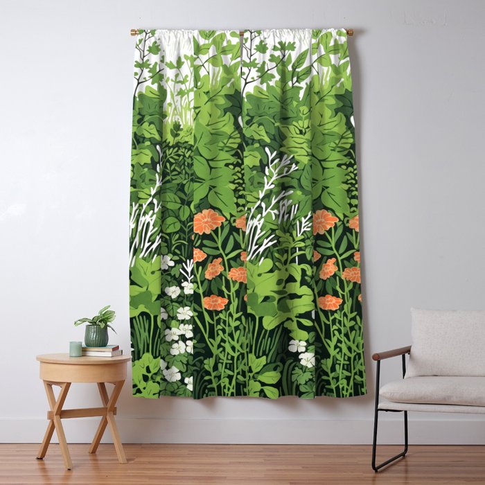 Small Green Gamble Window Curtain Gallery Image 1