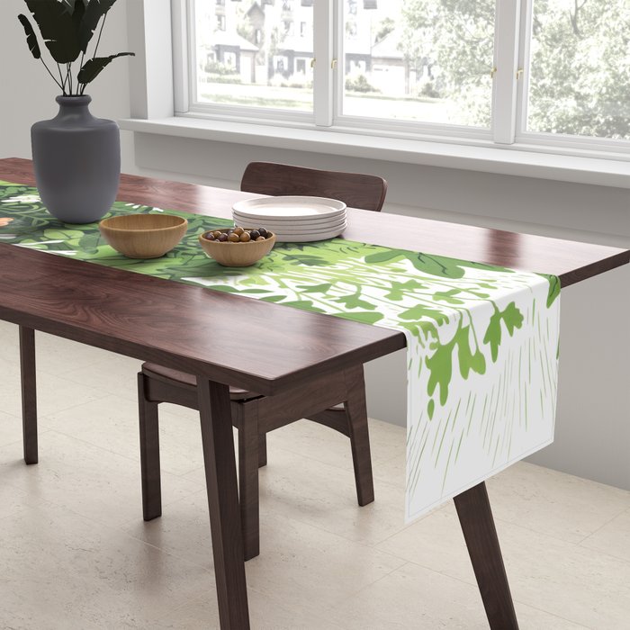 Small Green Gamble Table Runner Gallery Image 2