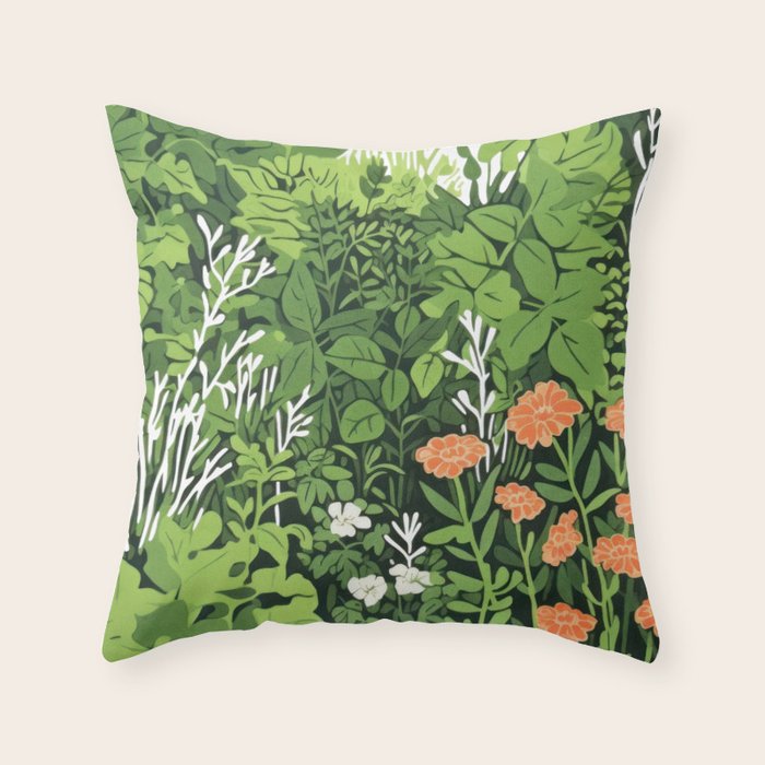 Small Green Gamble Throw Pillow Gallery Image 6