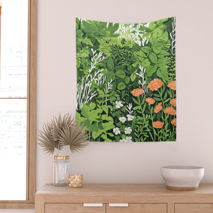 Small Green Gamble Wall Tapestry Gallery Image 2