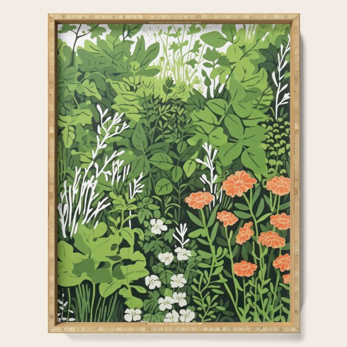 Small Green Gamble Serving Tray Gallery Image 1