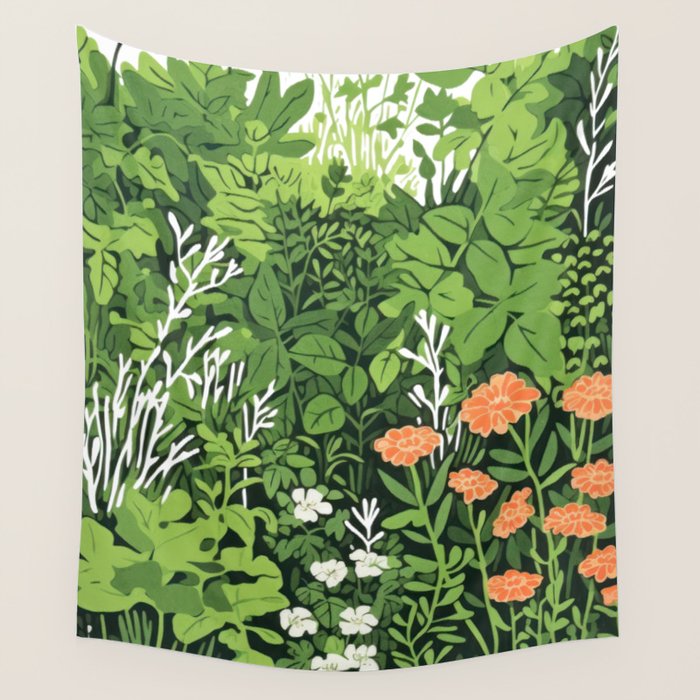 Small Green Gamble Wall Tapestry Gallery Image 1