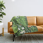 Small Green Gamble Throw Blanket Gallery Image 1
