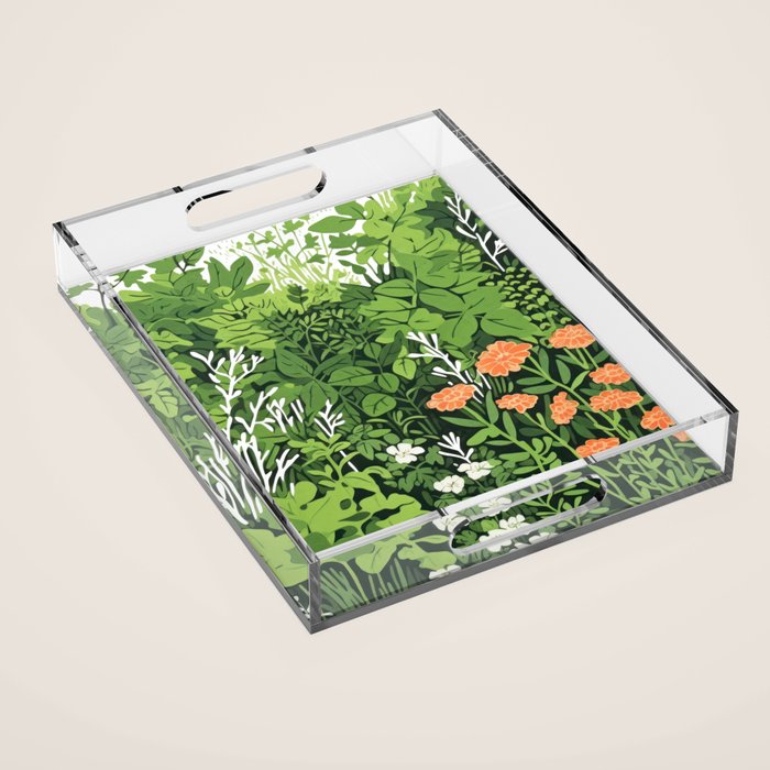 Small Green Gamble Acrylic Tray Gallery Image 1