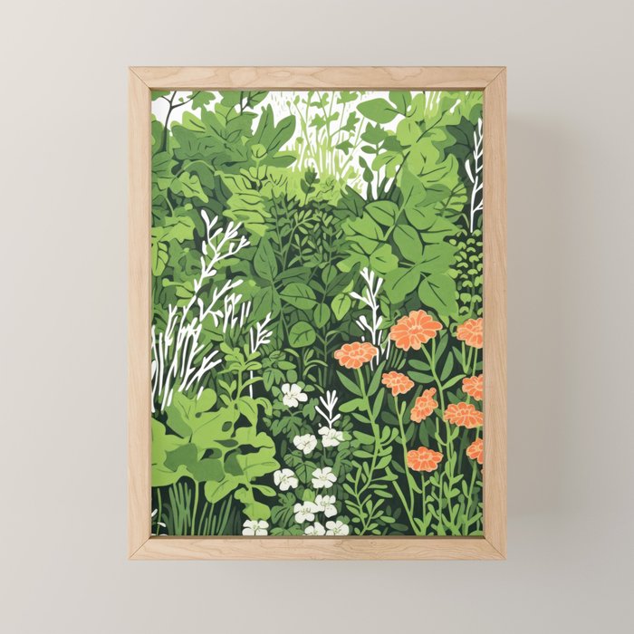 Small Green Gamble Mini Art Print Gallery Image 1