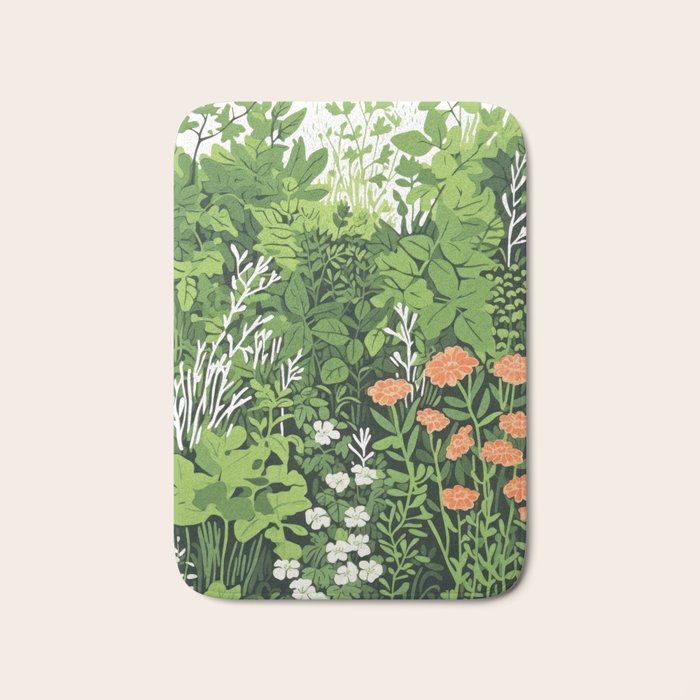 Small Green Gamble Bath Mat Gallery Image 1