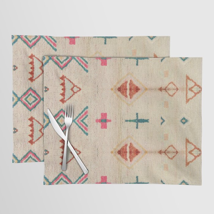 Vintage Moroccan Berber Carpet Placemat Gallery Image 1