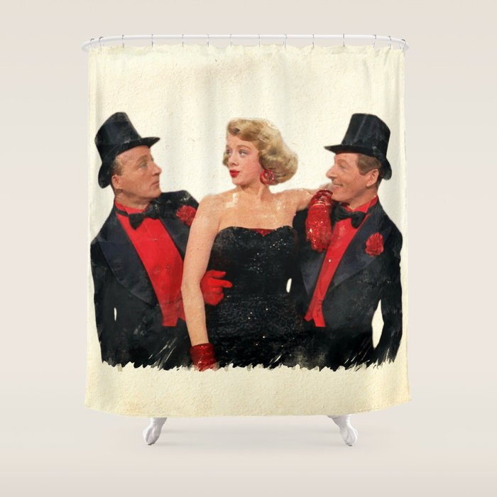 Mister Bones (White Christmas) Shower Curtain Gallery Image 1
