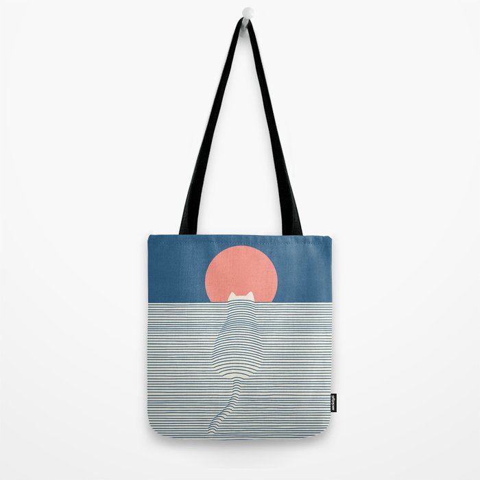 Cat Landscape 77 Tote Bag Gallery Image 2