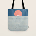 Cat Landscape 77 Tote Bag Gallery Image 1