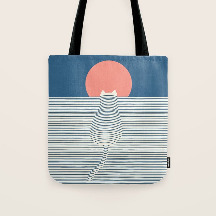 Cat Landscape 77 Tote Bag Gallery Image 1