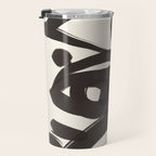 Abstract line art eyes 3 Travel Mug Gallery Image 3