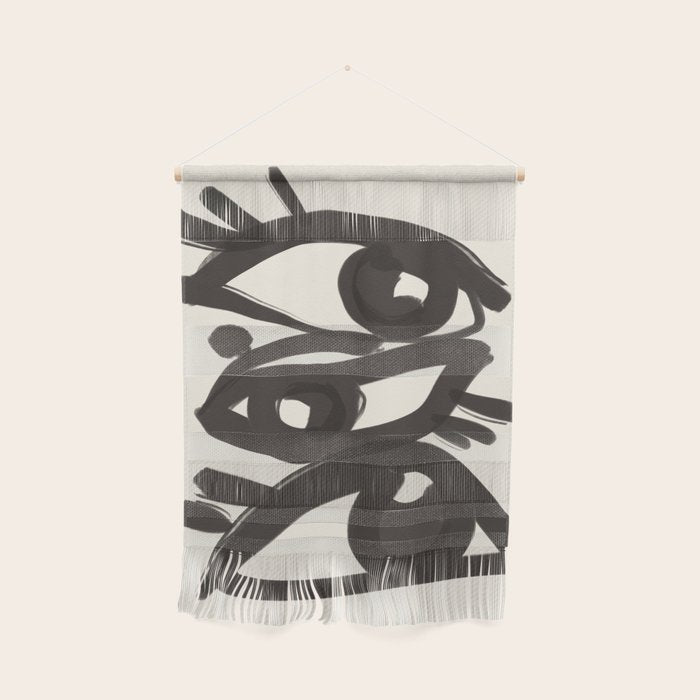 Abstract line art eyes 3 Wall Hanging Gallery Image 1