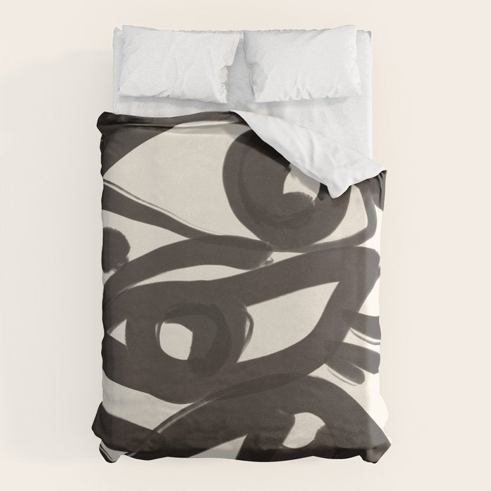 Abstract line art eyes 3 Duvet Cover Gallery Image 1