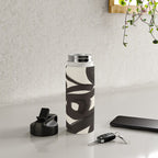 Abstract line art eyes 3 Water Bottle Gallery Image 4