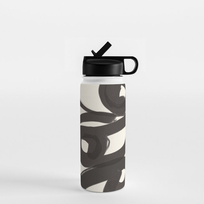 Abstract line art eyes 3 Water Bottle Gallery Image 1