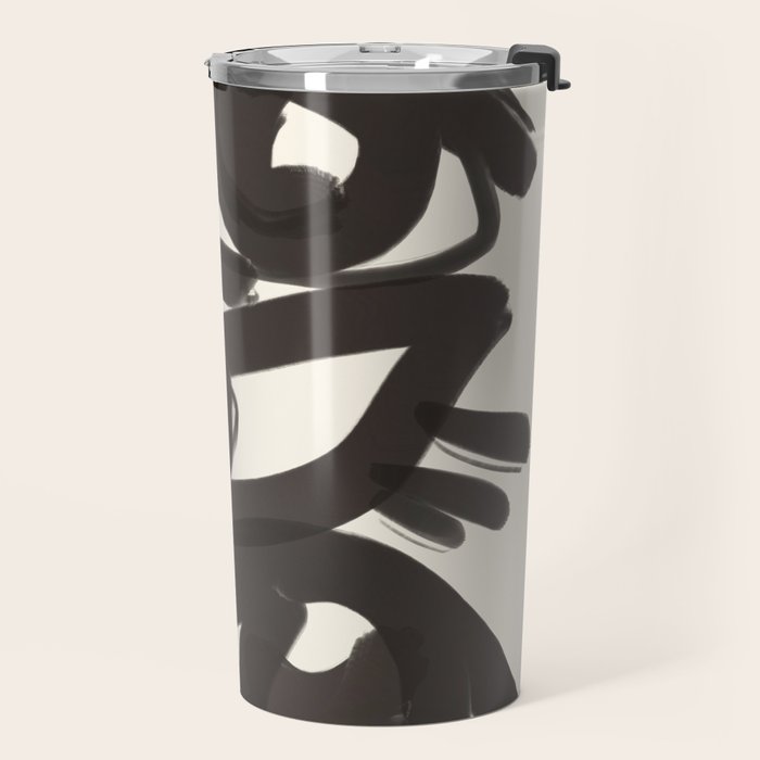Abstract line art eyes 3 Travel Mug Gallery Image 2