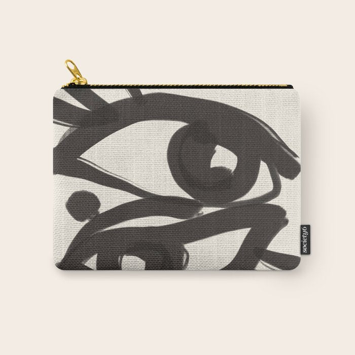 Abstract line art eyes 3 Carry All Pouch Gallery Image 1
