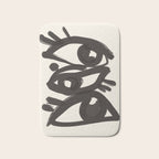 Abstract line art eyes 3 Bath Mat Gallery Image 1