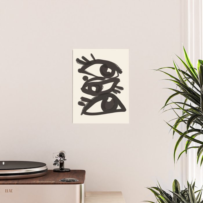Abstract line art eyes 3 Poster Gallery Image 2