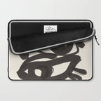 Abstract line art eyes 3 Laptop Sleeve Gallery Image 2