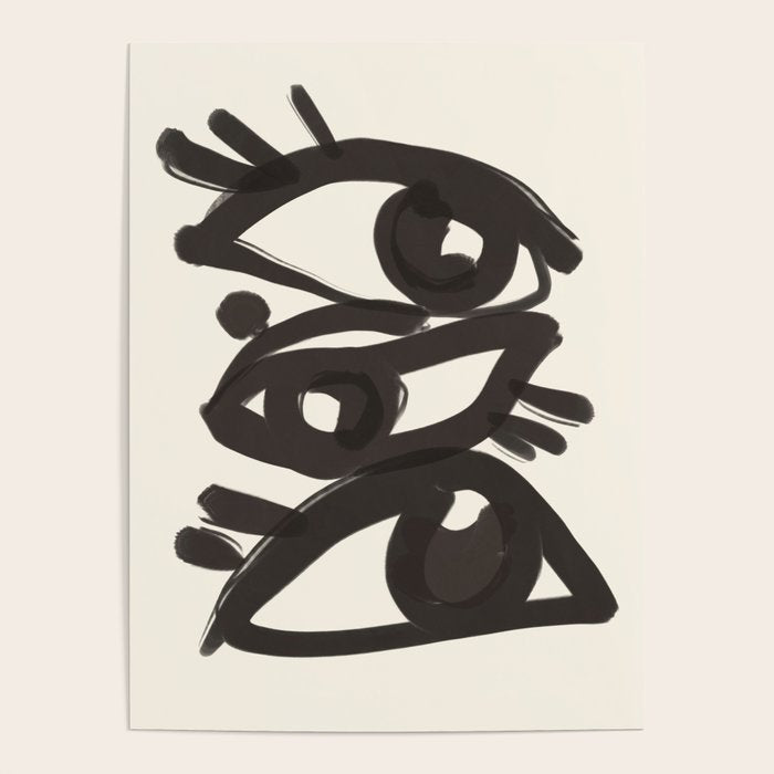 Abstract line art eyes 3 Poster Gallery Image 4
