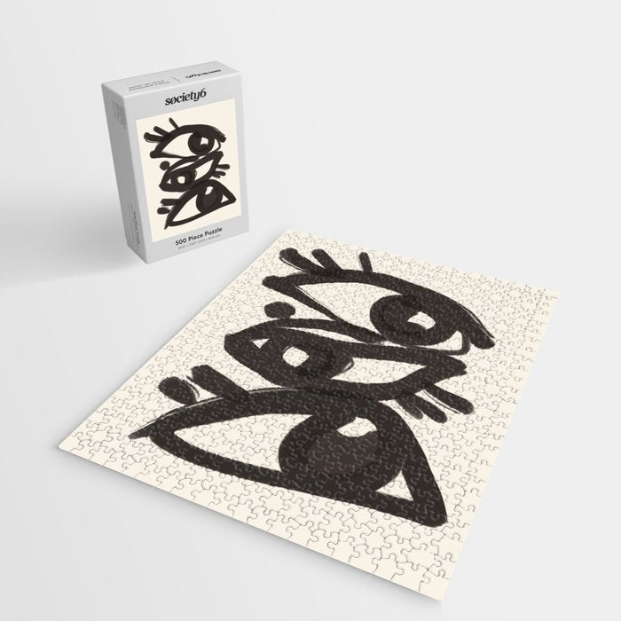 Abstract line art eyes 3 Jigsaw Puzzle Gallery Image 2