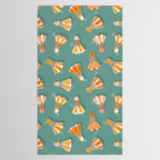 Badminton Birdies - Peach OmbrÃ© on Turquoise Tablecloth Gallery Image 2