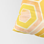 Golden Geometric Tiles Watercolor Pillow Sham Gallery Image 4