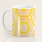 Golden Geometric Tiles Watercolor Coffee Mug Gallery Image 3