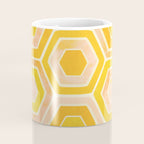 Golden Geometric Tiles Watercolor Coffee Mug Gallery Image 4