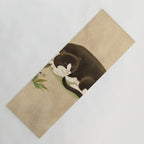 Minhwa: cat & butterfly 2 (Korean traditional/folk art)  Yoga Mat Gallery Image 1