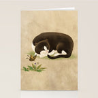 Minhwa: cat & butterfly 2 (Korean traditional/folk art)  Stationery Card Gallery Image 2